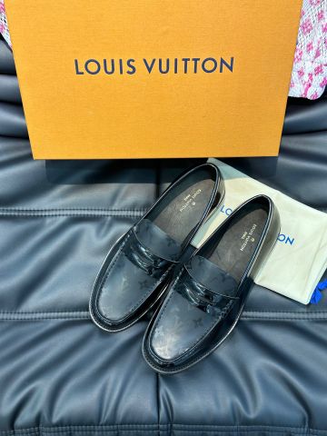 Giày nam Loafer LV* in hoạ tiết Monogram đẹp VIP 1:1