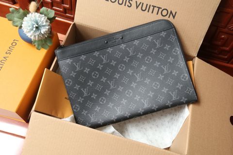 Clutch L*V nam nữ canvas hoạ tiết Monogram cao cấp