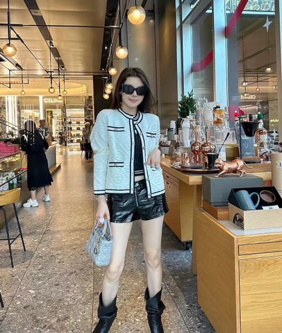 Áo cardigan len nữ chanel* hoạ tiết nổi đẹp sang VIP 1:1