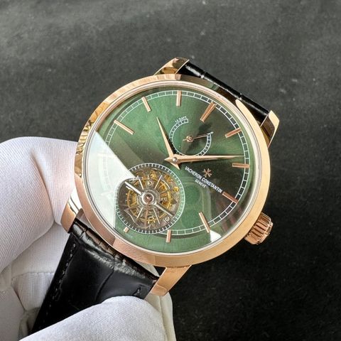 Đồng hồ nam vacheron* consstantin* dây da lộ cơ đẹp VIP 1:1