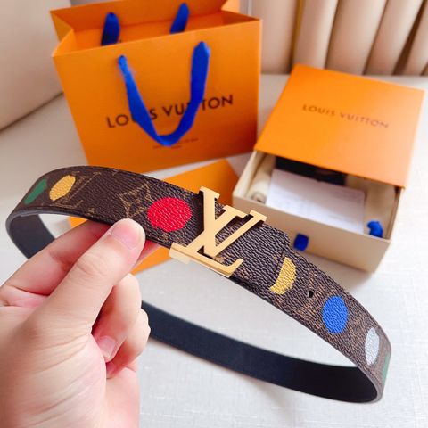 Belt nữ LV* hoạ tiết Monogram chấm bi đẹp cao cấp