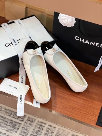 Giày bệt chanel* nơ da bê mềm VIP 1:1