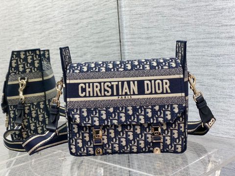 Túi DIOR* nam nữ đeo chéo hoạ tiết oblique sz 28cm đẹp SIÊU CẤP