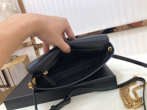 Túi xách nữ YSL* da bóng đeo dài hoặc cầm tay Clutch đều sang SIÊU CẤP