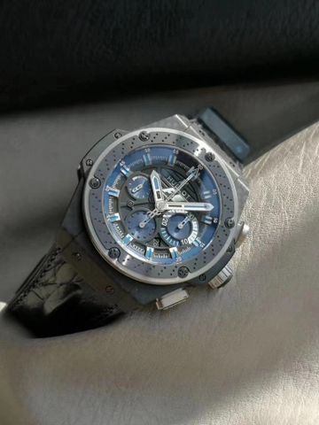 Đồng hồ nam HUBLOT* lộ cơ dây cá sấu case 48mm VIP 1:1 cực độc và chất