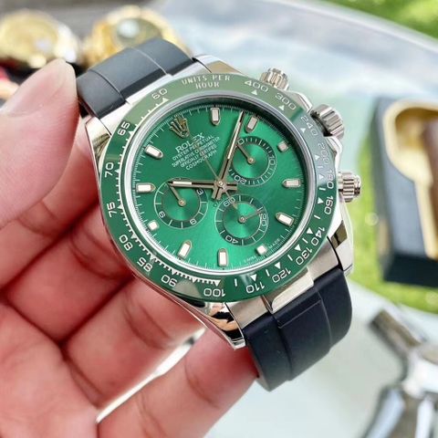 Đồng hồ nam rolex thể thao dây cao su case 40mm 6 kim đẹp VIP 1:1