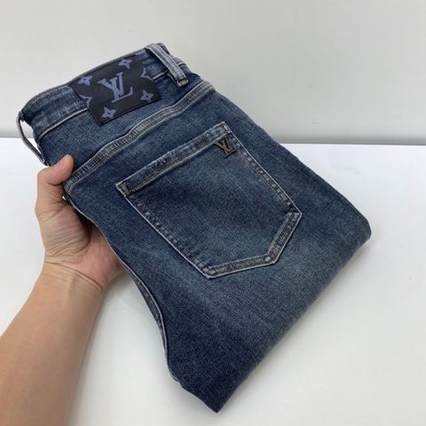 Quần jeans nam LV* kèm móc khoá đẹp cao cấp