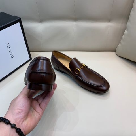 Giày âu lười GUCCI* da bò lỳ khoá vàng đẹp lịch lãm SIÊU CẤP 3 màu