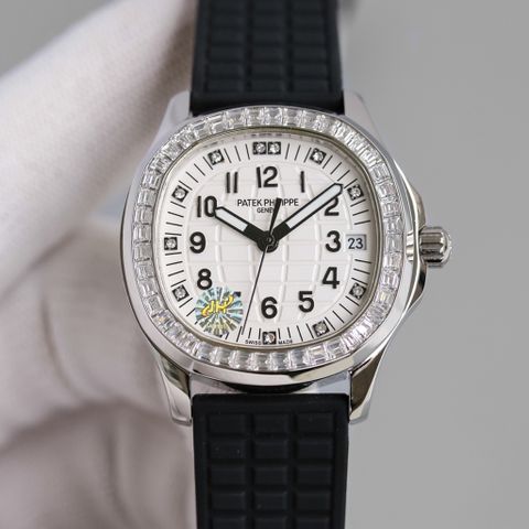 Đồng hồ nữ Patek Philippe mặt vuông nạm kim cương