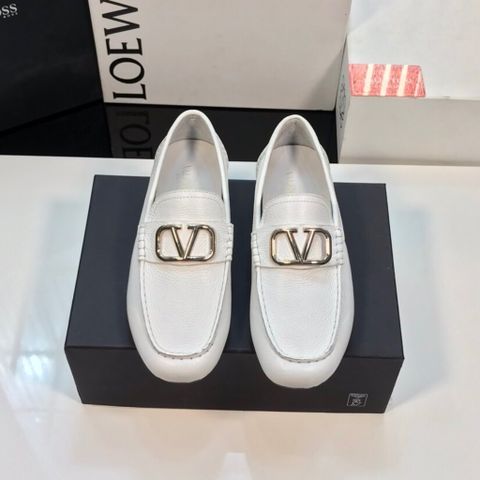 Giày lười VALENTINO* da bò mềm logo đẹp cao cấp