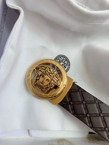 Belt nam VERSACE* dây da bò dập hoạ tiết logo