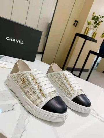 Giày thể thao nữ CHANEL* chất vải đẹp cao cấp có thể đi dẫm gót