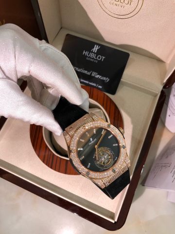 Đồng hồ nam HUBLOT* lộ cơ mặt nạm kim case 42mm dày 12mm