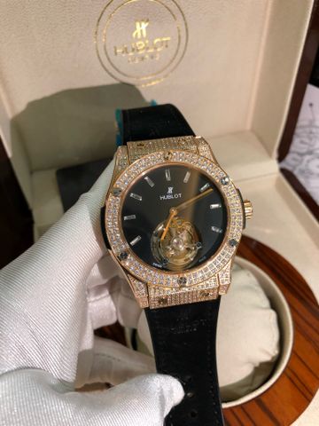 Đồng hồ nam HUBLOT* lộ cơ mặt nạm kim case 42mm dày 12mm