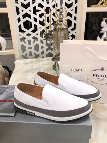 Giày slip on nam PRADA* da bò mềm đẹp SIÊU CẤP chất chuẩn