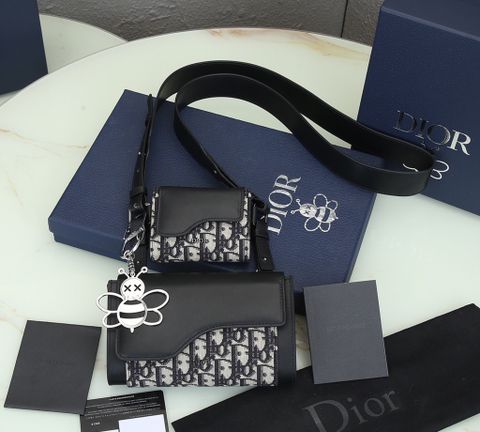 Túi Dior* nam nữ size 19cm set 2 món đẹp cao cấp