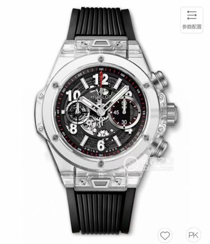 Đồng hồ nam Hublot* thể thao 45mm vỏ trong dây cao su đẹp VIP 1:1