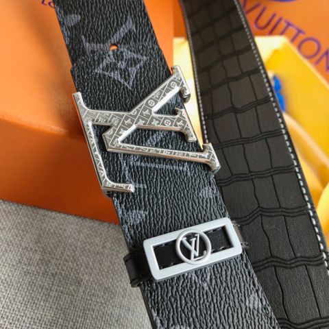 Belt nam LV* bản 3,8cm dây hoạ tiết Monogram đẹp dùng 2 mặt