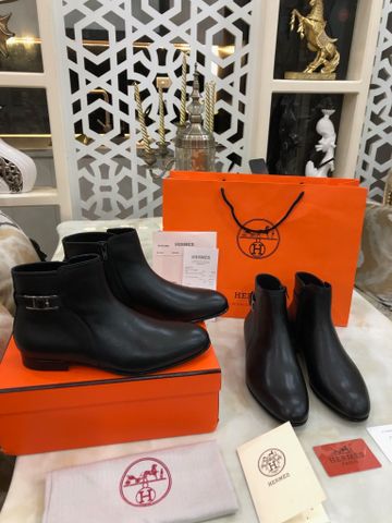 Giày nam cao cổ Hermes* da bò lỳ mềm đẹp lịch lãm VIP