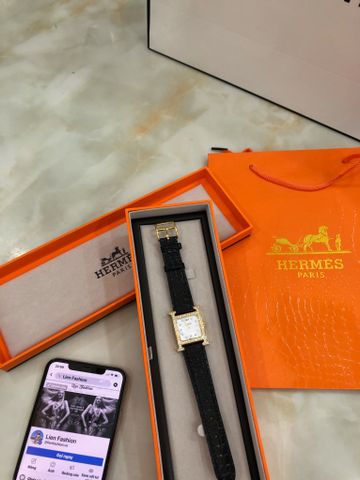 Đồng hồ nữ Hermes* dây cá sấu mặt chữ H