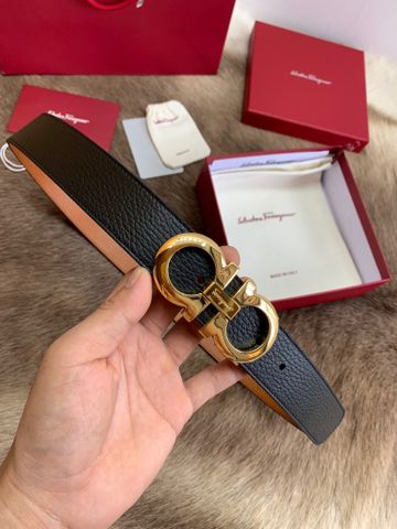 Belt nam SALVATORE* dây da bò mềm bản 3,5cm