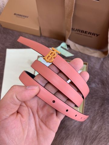 Belt nữ Burberry* dây da bò lỳ bản nhỏ 1,5cm đẹp cao cấp