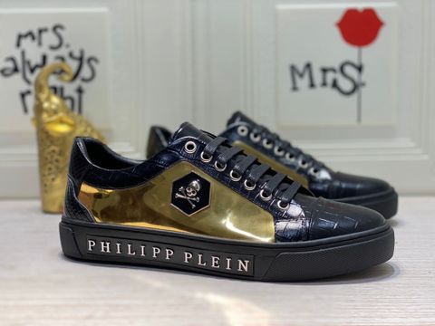 Giày nam buộc dây PHILIPP* PLEIN* phối da bóng 4 màu đẹp độc mẫu mới