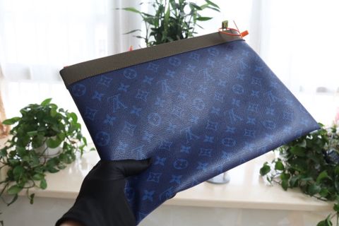 Clutch LV* nam nữ da bò mềm hoạ tiết Monogram màu đẹp size 34cm SIÊU CẤP