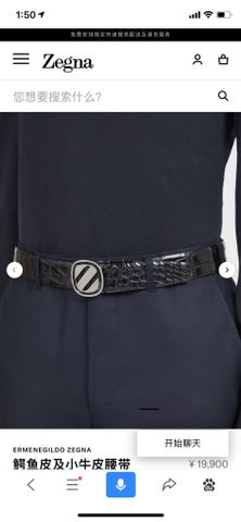 Belt nam zegna dây vân cá sấu đẹp