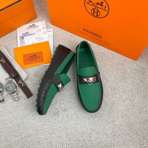 Giày lười Hermes* da epsom phối màu có nhiều màu đẹp SIÊU CẤP mẫu mới 38-45