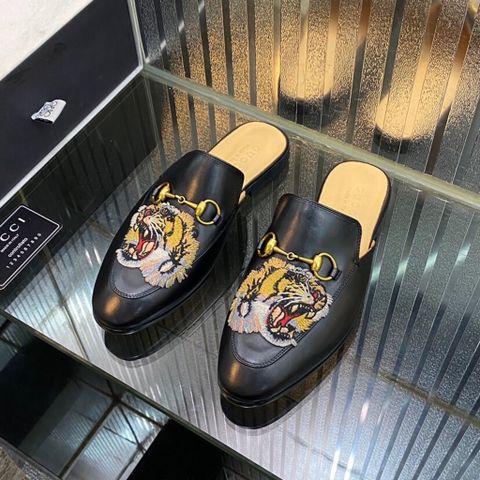 Sục nam GUCCI* da bò lỳ thêu rắn hổ đẹp cao cấp