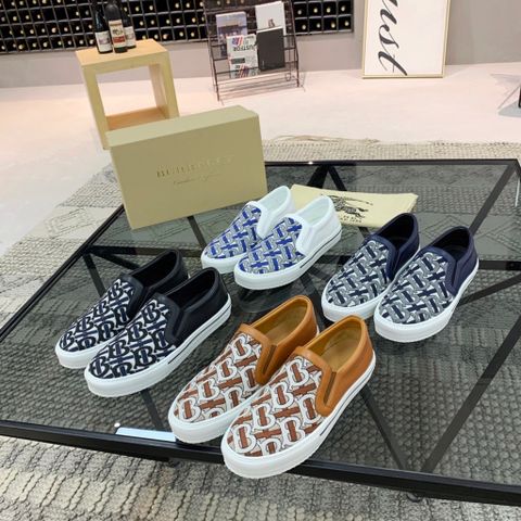 Giày slip on nam Burberry* hoạ tiết logo 3 màu đẹp