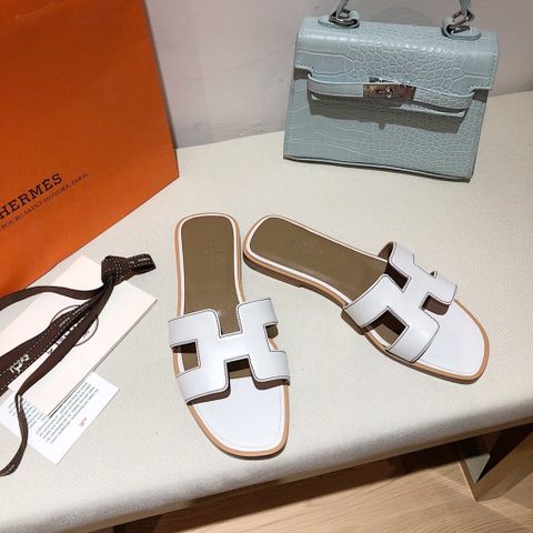 Dép nữ Hermes* quai da bò lỳ đẹp 35-42 SIÊU CẤP 