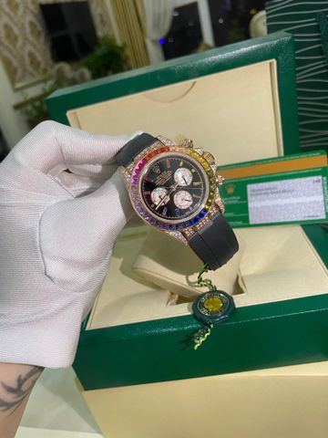 Đồng hồ nam Rolex Daytona Rainbow Case 40mm dày 11mm