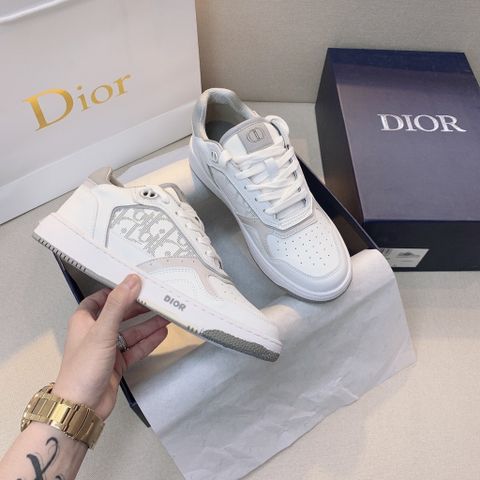 Giày thể thao nữ Dior* da bò phối hoạ tiết oblique đẹp 35-40