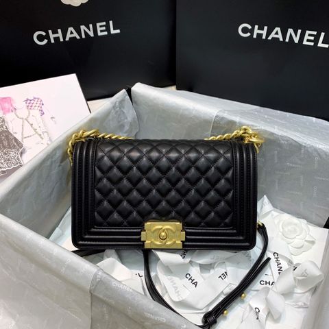 Túi xách nữ CHANEL* boy khoá vàng sước 25cm SIÊU CẤP