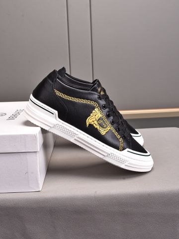 Giày thể thao nam VERSACE* thêu logo da bò lỳ