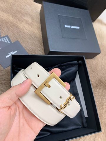 Belt nữ YSL* bản 3cm dây da bò lỳ mềm đẹp cao cấp