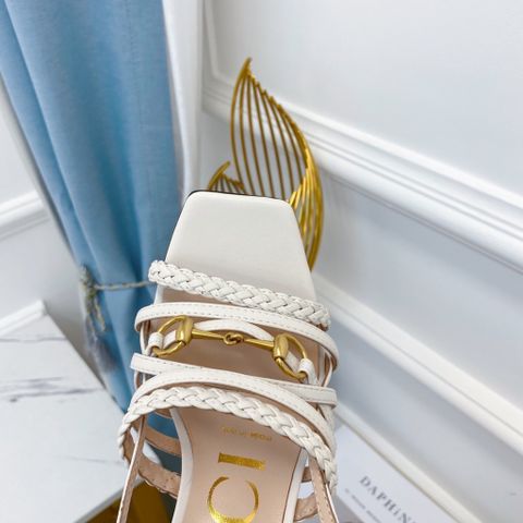 Sandal nữ GUCCI* gót vuông cao 3,5cm và 8,5cm