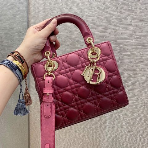 Túi xách nữ Dior* lady 20cm mẫu mới da bò màu loang VIP 1:1