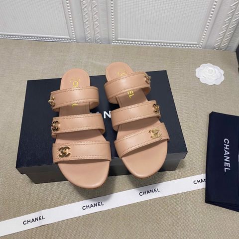 Sandal nữ chanel* 3 quai da bò mềm khoá vàng đẹp sang SIÊU CẤP 35-41