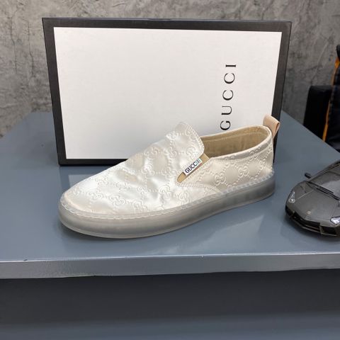 Giày slip on nam GUCCI* chất vải dập hoạ tiết logo đẹp 2 màu