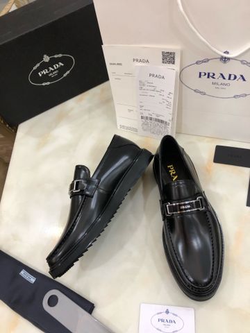 Giày âu lười PRADA* da bóng mờ đẹp sang lịch lãm SIÊU CẤP