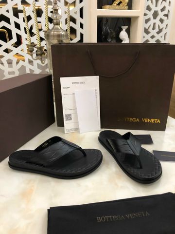 Dép tông nam BOTTEGA* VENETA* da bò viền đế dập karo đẹp cao cấp