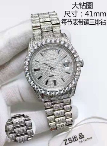 Đồng hồ nam rolex VIP 1:1 dây kim loại case 41mm