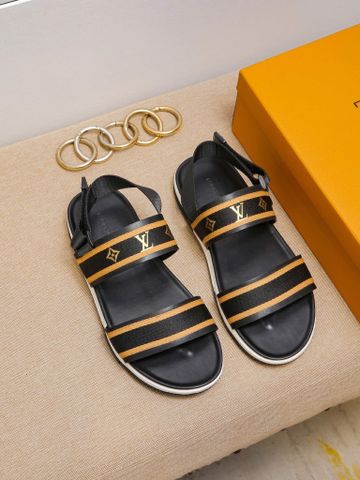 Sandal nam LV* quai vải dù lót da kiểu đẹp cao cấp