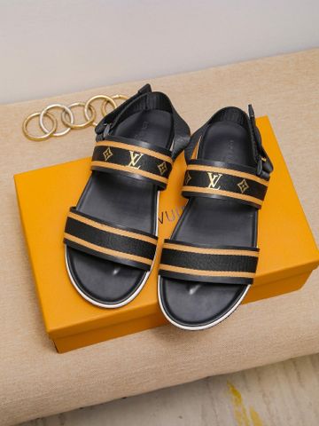 Sandal nam LV* quai vải dù lót da kiểu đẹp cao cấp