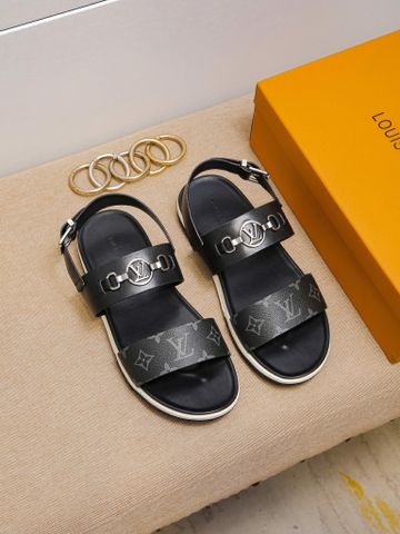 Sandal nam LV* quai hoạ tiết Monogram đẹp