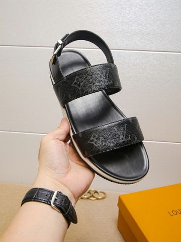 Sandal nam LV* quai hoạ tiết Monogram đẹp