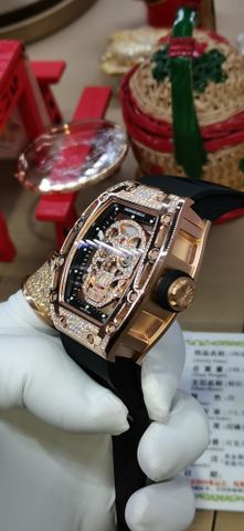 Đồng hồ nam RICHARD* MILLE* mặt đầu lâu nạm kim cương